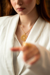 JS0004 - Saba Style Musnad & Arabesque Gold Plated Jewelry Set