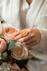 JS0004 - Saba Style Musnad & Arabesque Gold Plated Jewelry Set