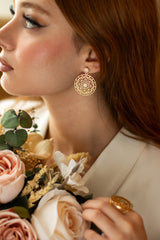 JS0004 - Saba Style Musnad & Arabesque Gold Plated Jewelry Set