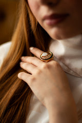 JS0006 - Saba Style Moon & Temple Gold Plated Jewelry Set