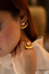 JS0006 - Saba Style Moon & Temple Gold Plated Jewelry Set