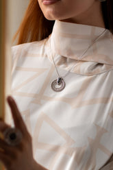 NS0001 - Alphabet Circle Necklace