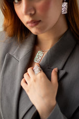 JS0016 -Musnad Dance Silver Jewelry Set