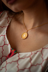 JS0010 - Saba Style Gold Plated Coin Jewelry Set