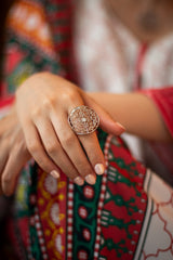 JS0009 - Saba Style Musnad & Arabesque Silver Jewelry Set