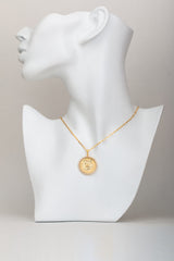 NG0009 - Golden Sabaean Coin Necklace